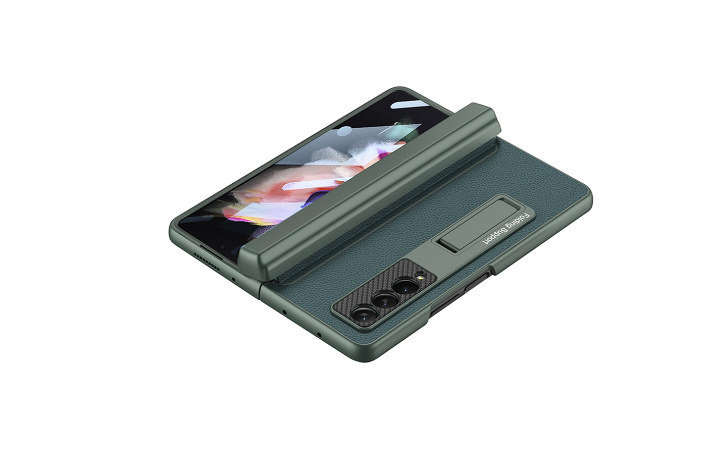 Leather Pen Holder Z Fold case - LAMKARI