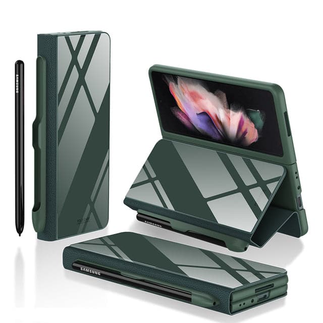 Leather Mirror Case - Z Fold series - LAMKARI