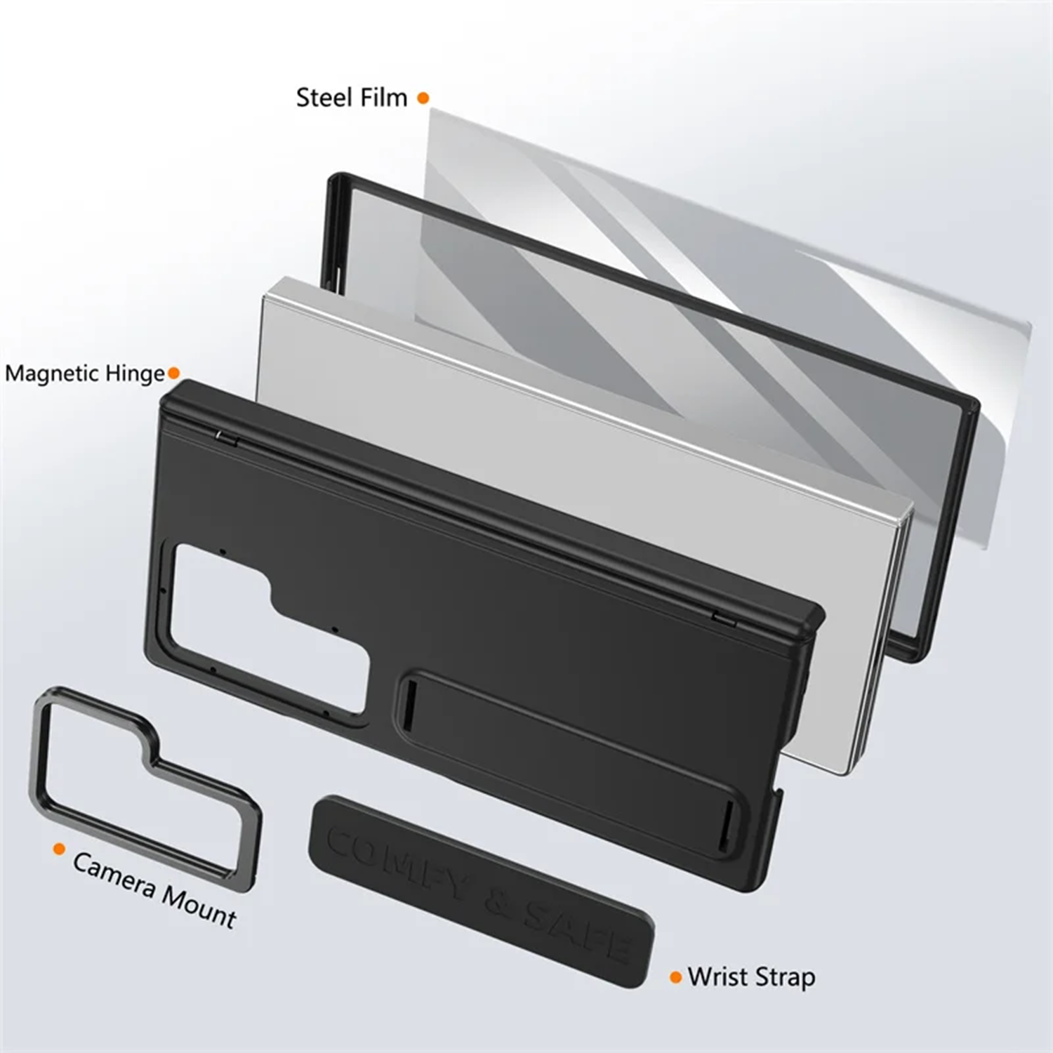 Military Grade Kickstand Hinge Protection Z Fold7 Case
