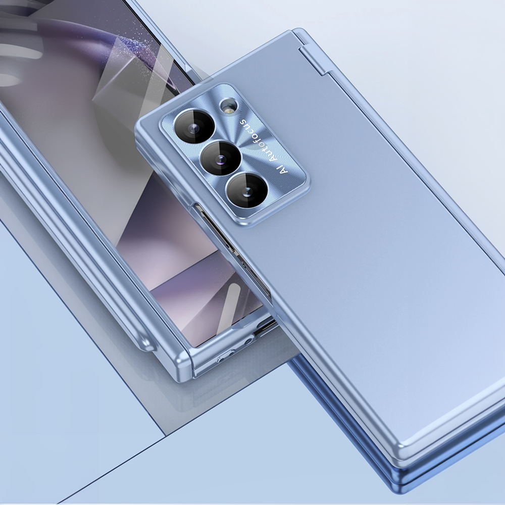 Metal feel Z Fold 6 Case with pen holder