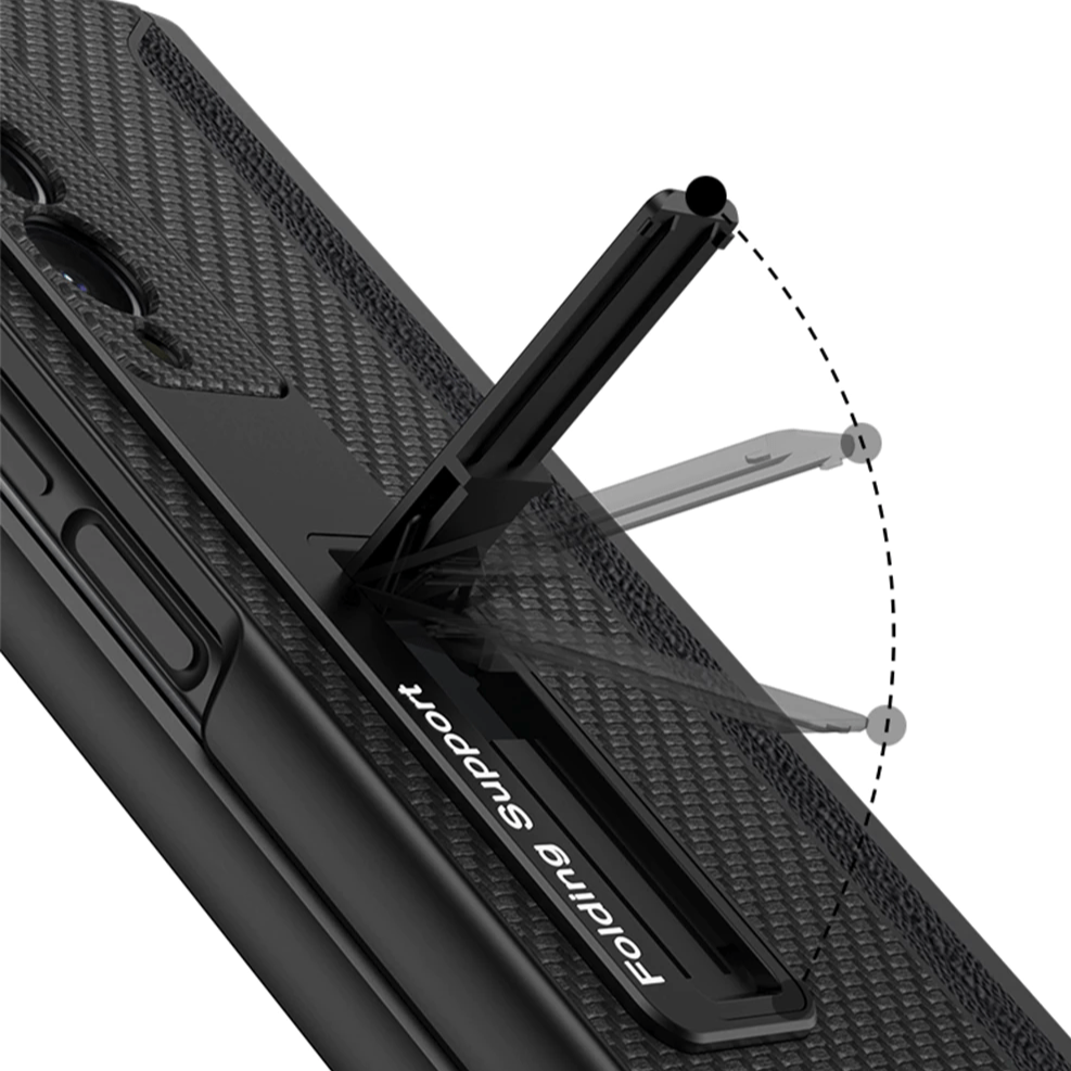 Leather Pen Holder Z Fold case - LAMKARI