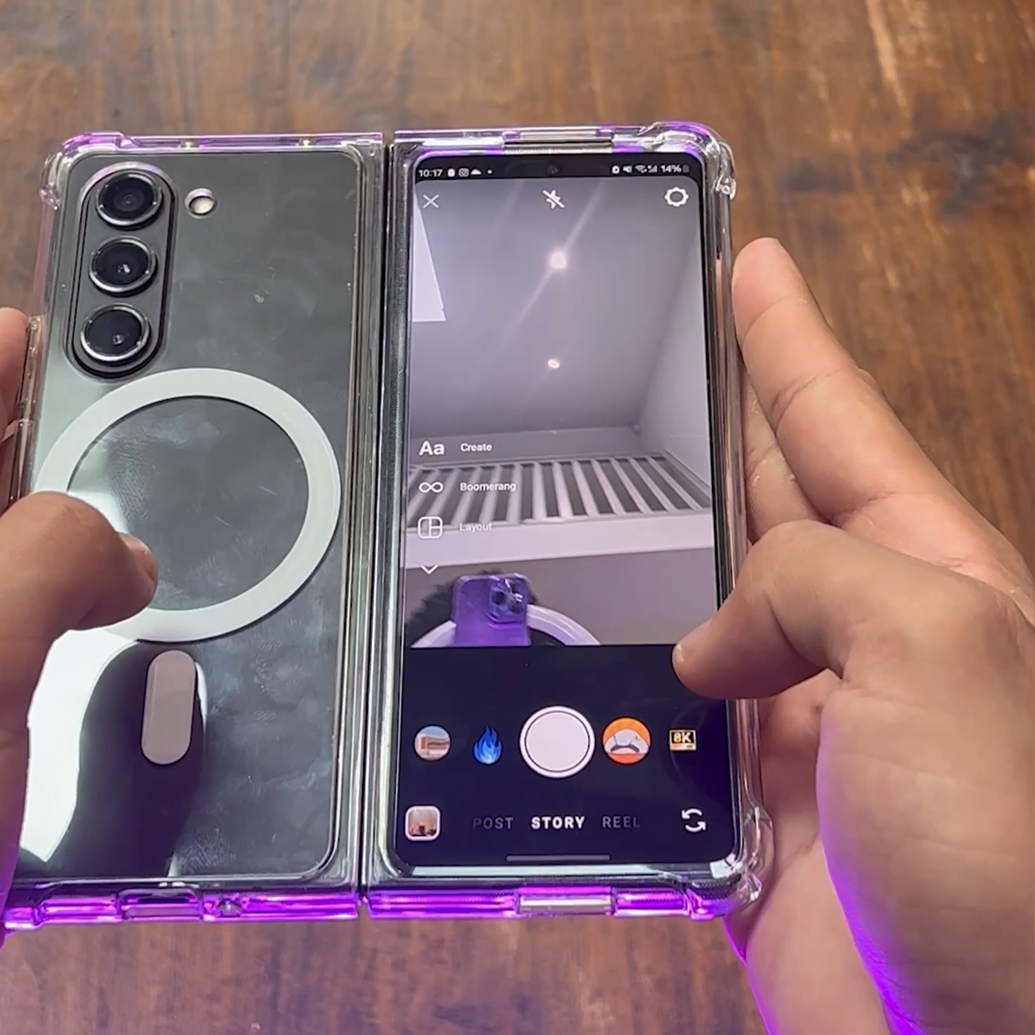 How to Use the Cover Screen When the Samsung Galaxy Z Fold6 is Unfolded