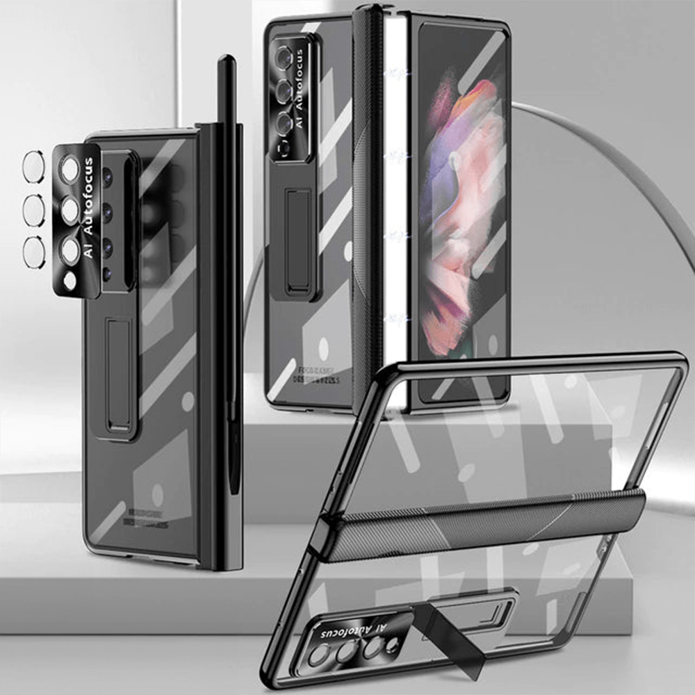 Clear Z fold kickstand case - LAMKARI