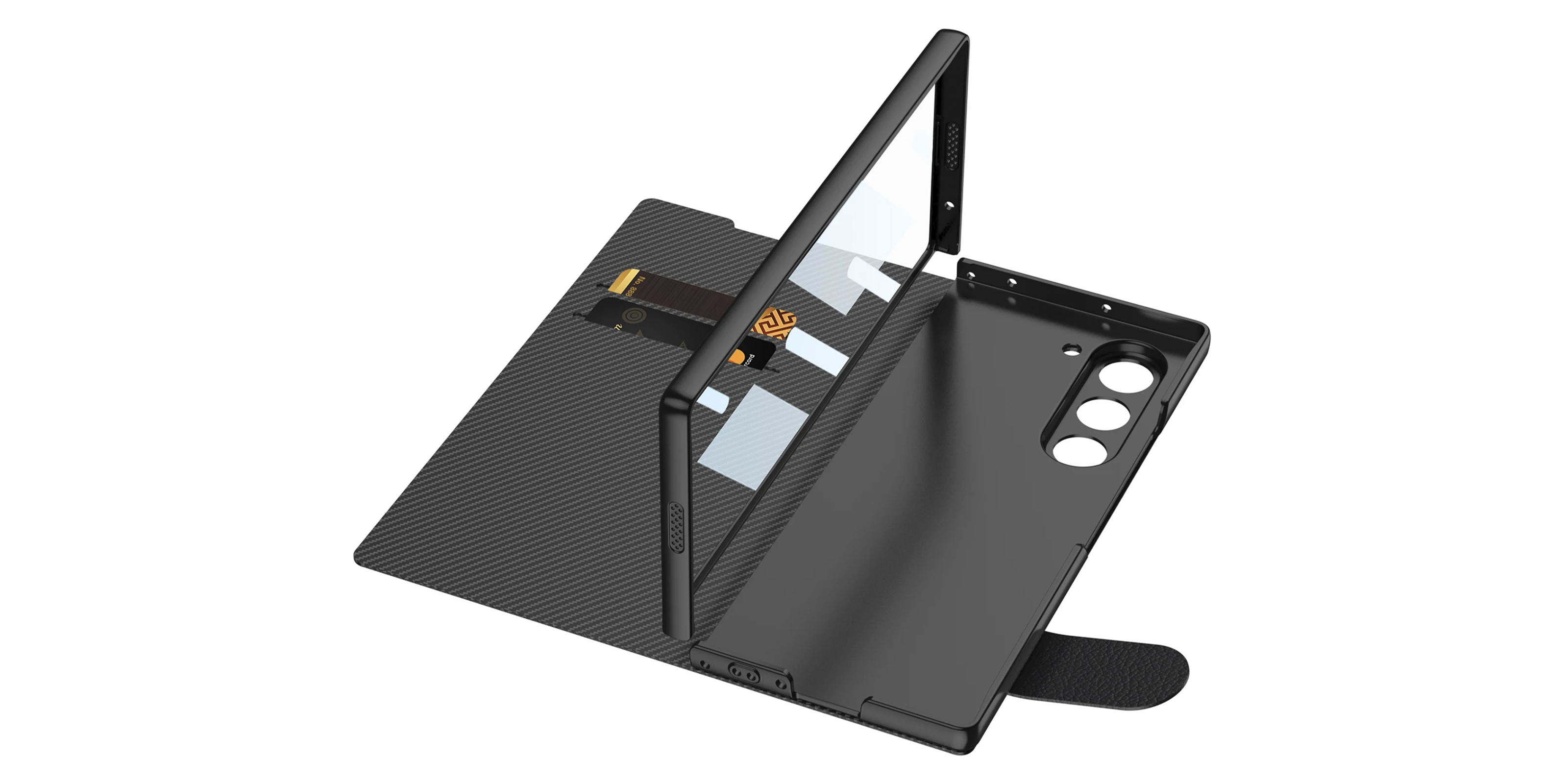 Leather waallet Z Fold6 Case - Lamkari