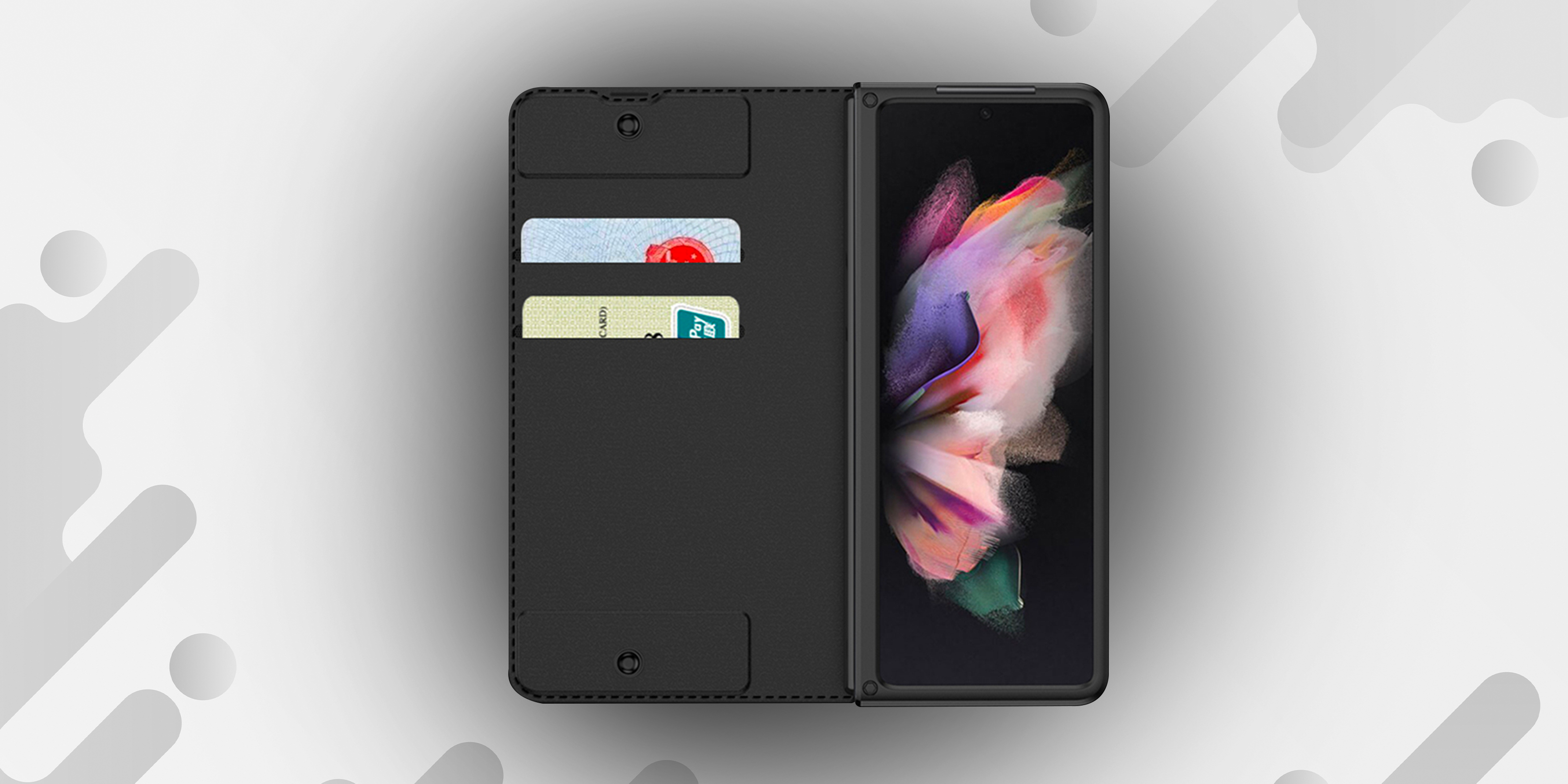 Card Pen holder Samsung Galaxy Z Fold Case - Fold6 Fold5 Fold4 Fold3 Lamkari