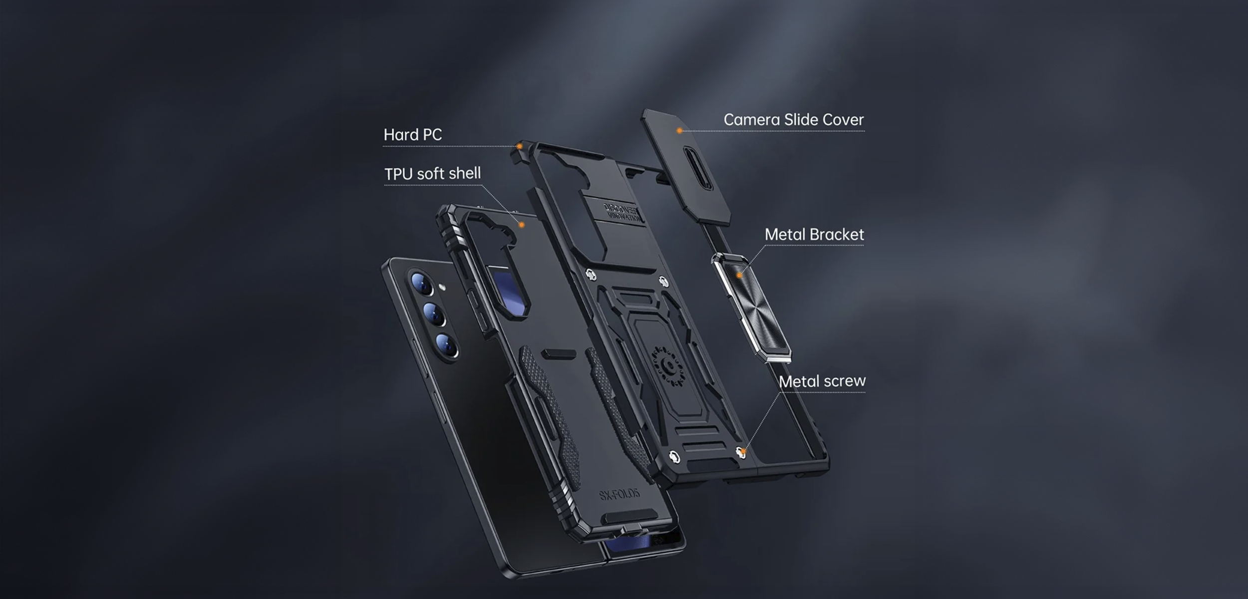 Shockproof CamShield Z Fold6 Case - Lamkari