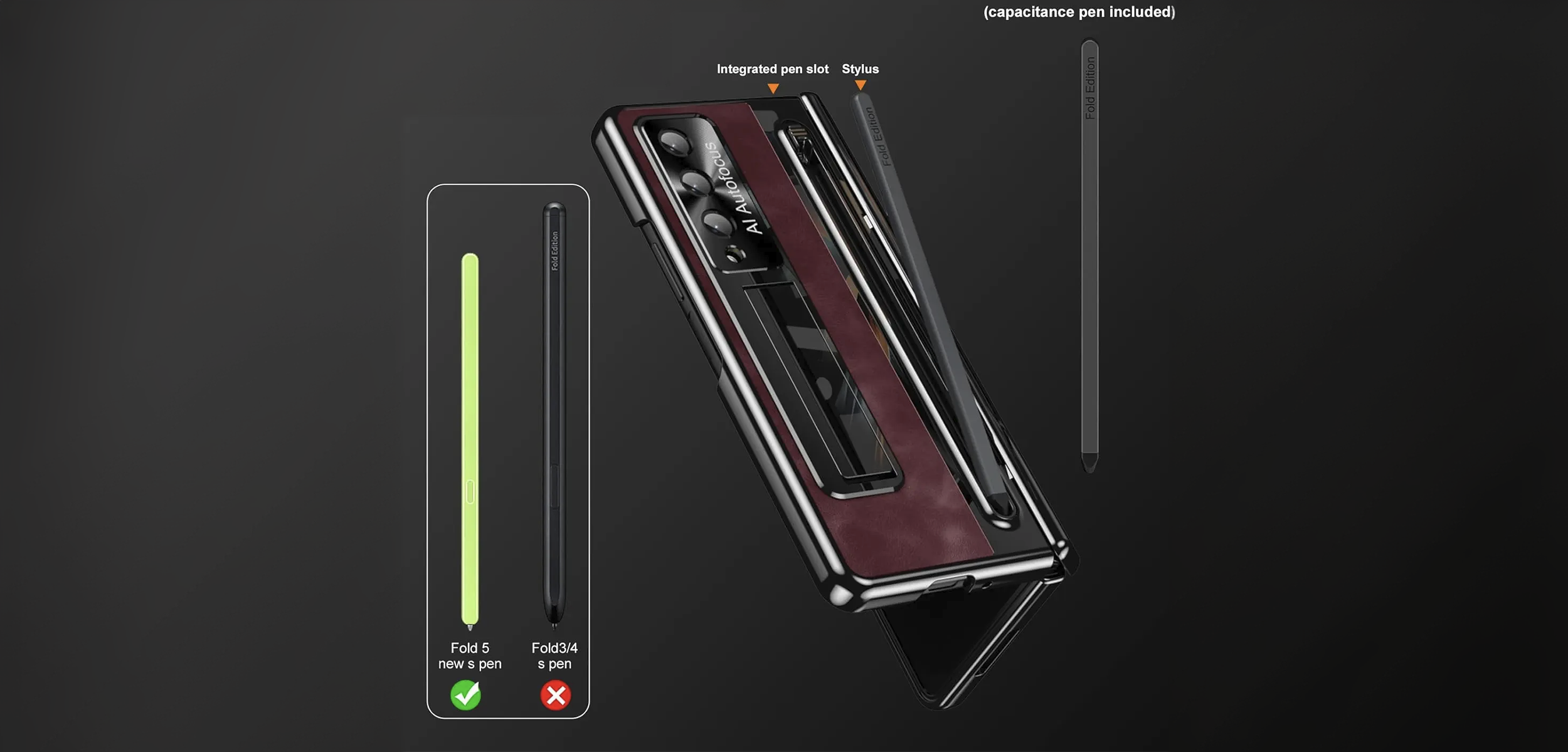 Leather Z Fold6 Case - Lamkari
