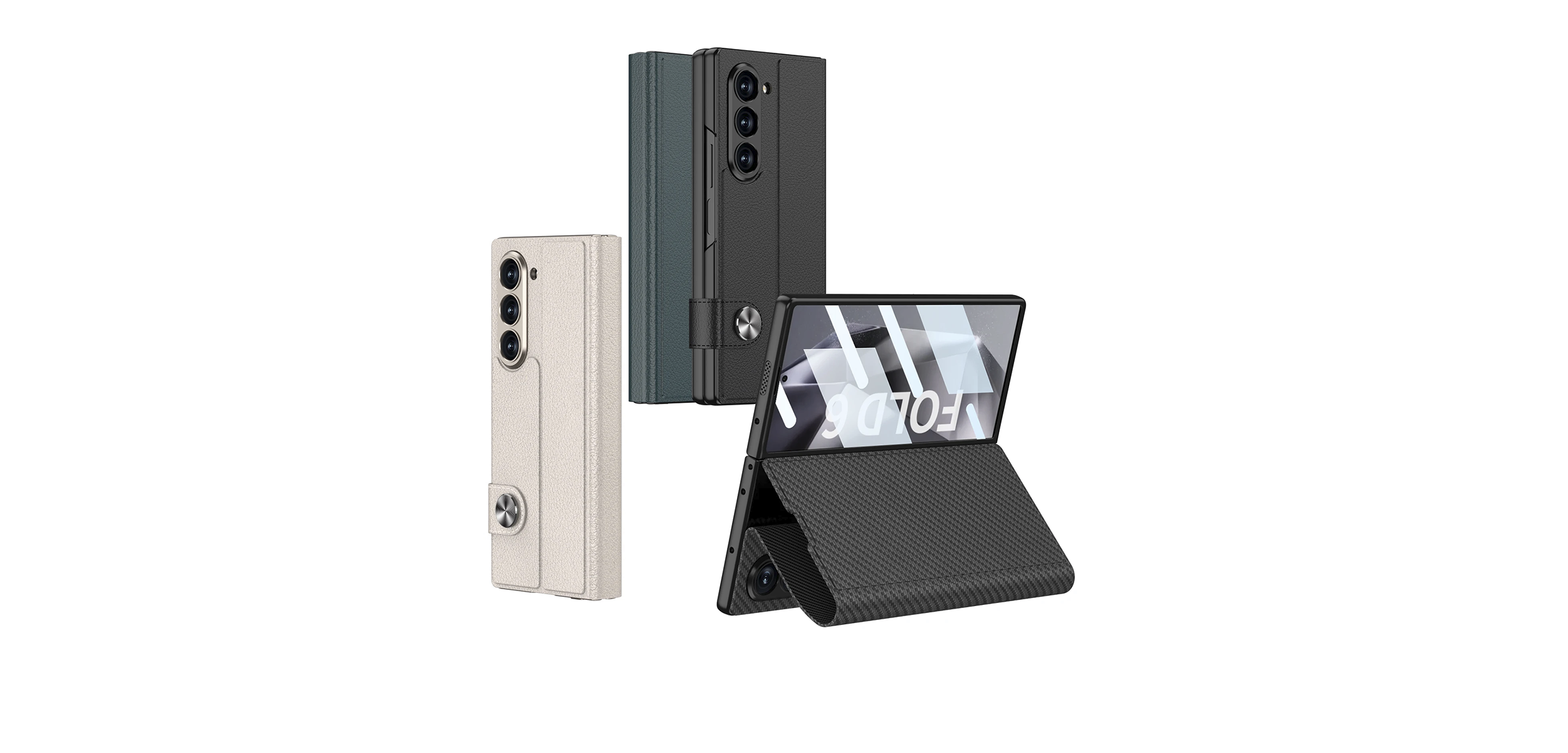 Leather Z Fold6 Case - Lamkari