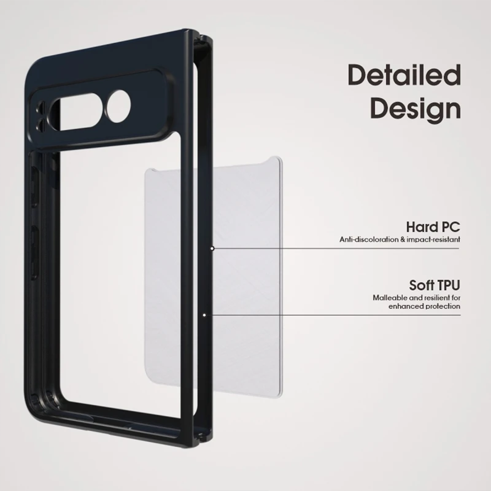 google pixel fold clear case lamkari