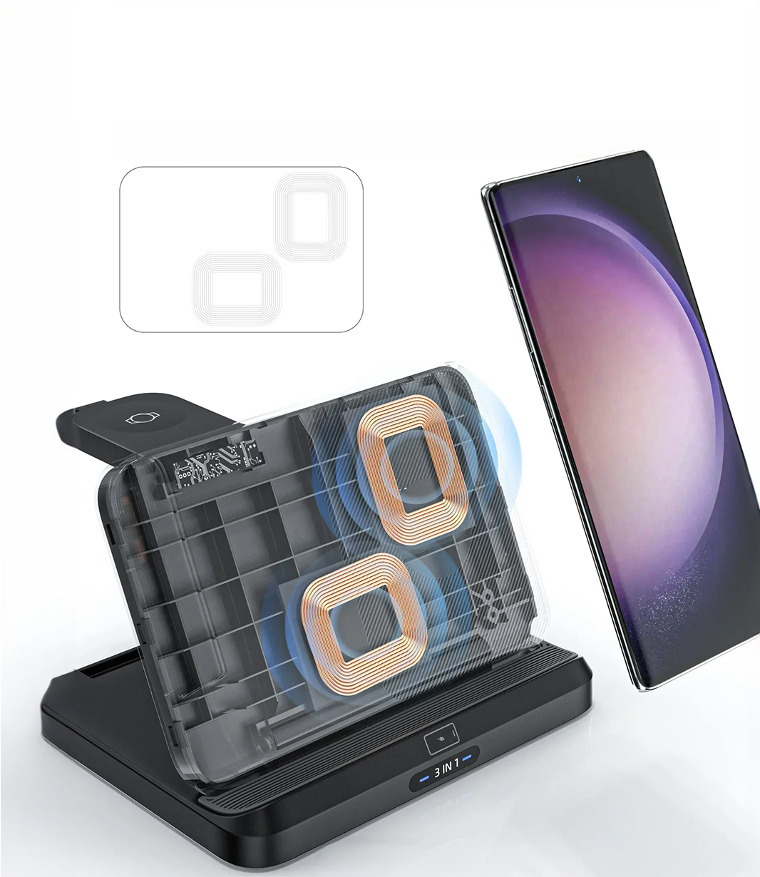 Samsung Galaxy Z Fold Desk Charging Station - Fold6 Fold5 Fold4 Fold3 Google Pixel Lamkari