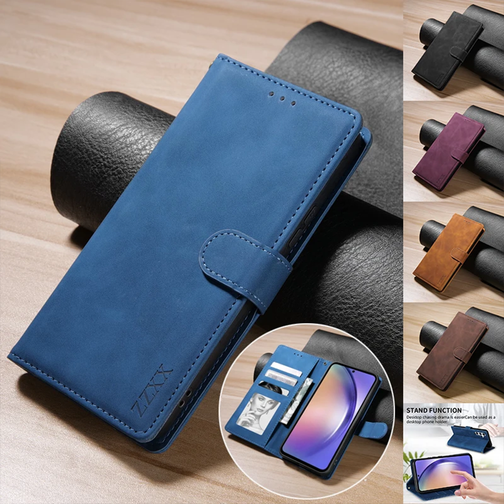 Leather Wallet Case - S23 & S24 Case - LAMKARI
