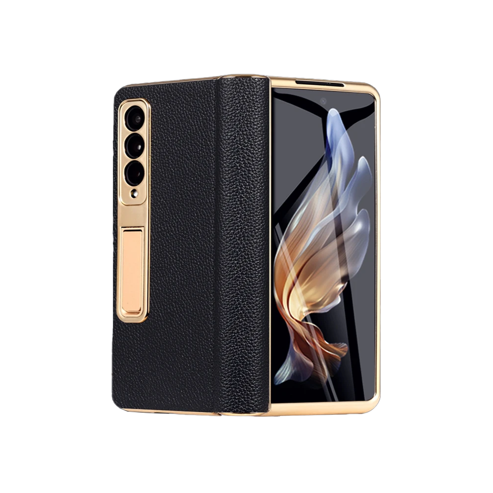 Leather Hinge protection Z Fold Case - LAMKARI