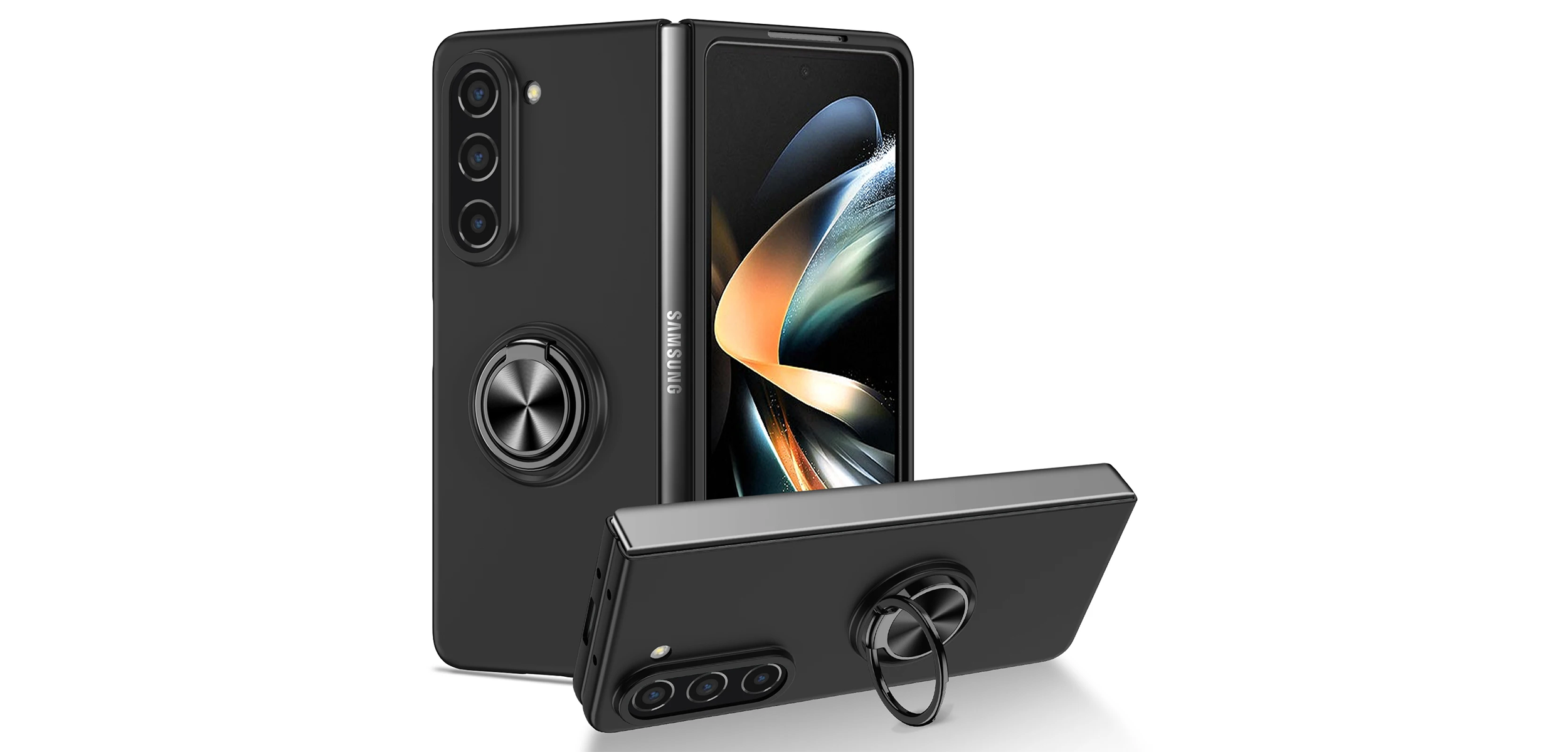  Samsung Galaxy Ring Z Fold Case - Fold6 Fold5 Fold4 Fold3 Lamkari