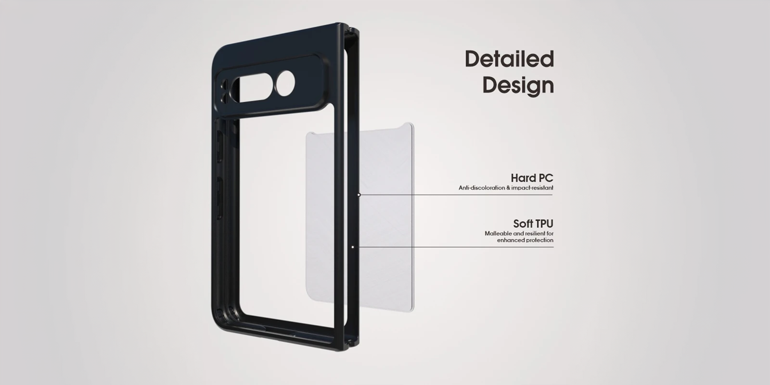 google pixel fold clear case lamkari