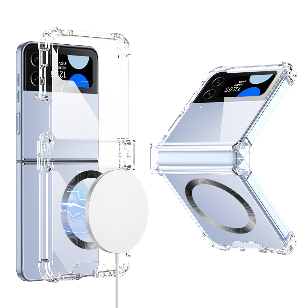 360° Magnetic Clear Z Flip Case - LAMKARI