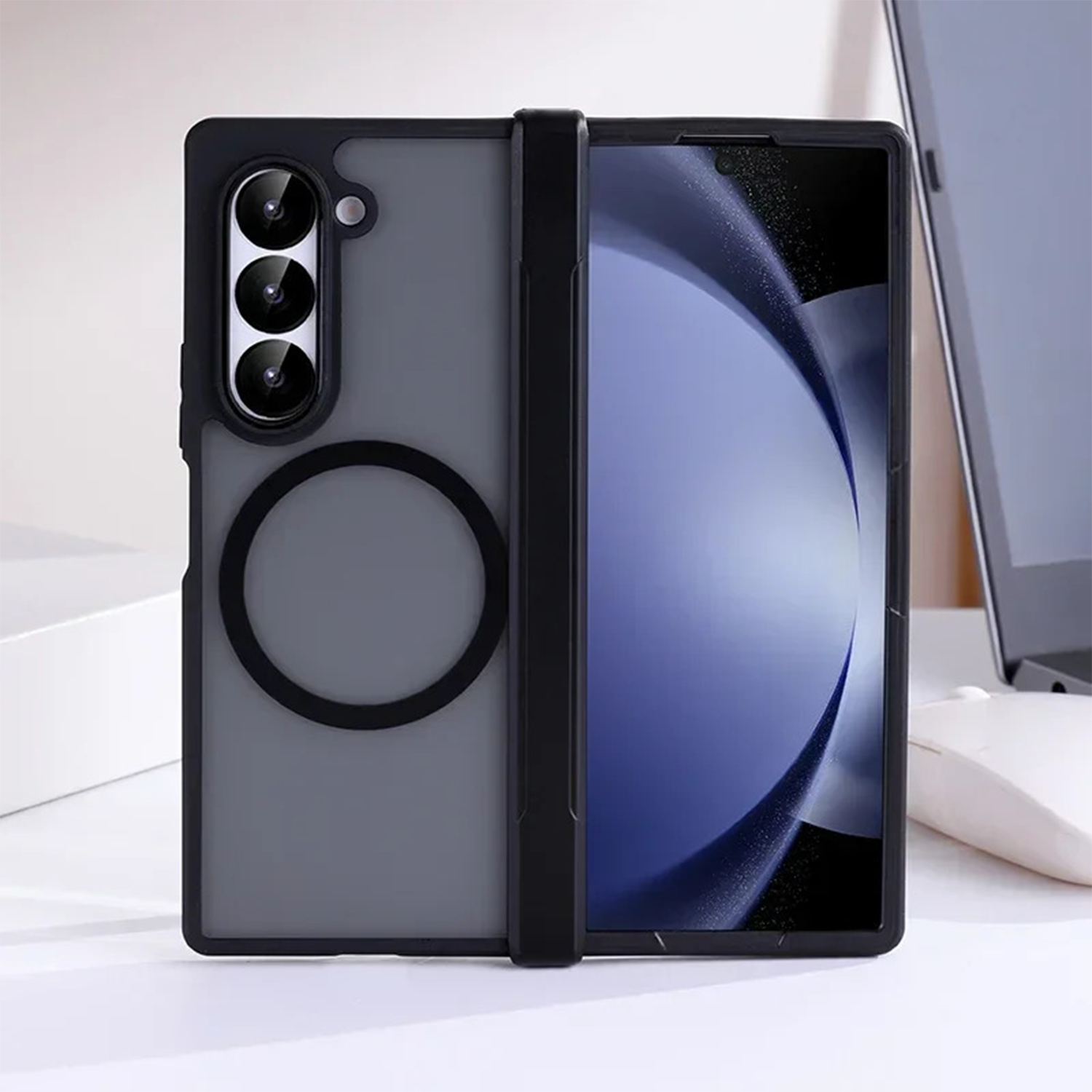 Clear MagSafe Z Fold7 Case - Wireless Charging Z Fold 7 Slim Build Cover