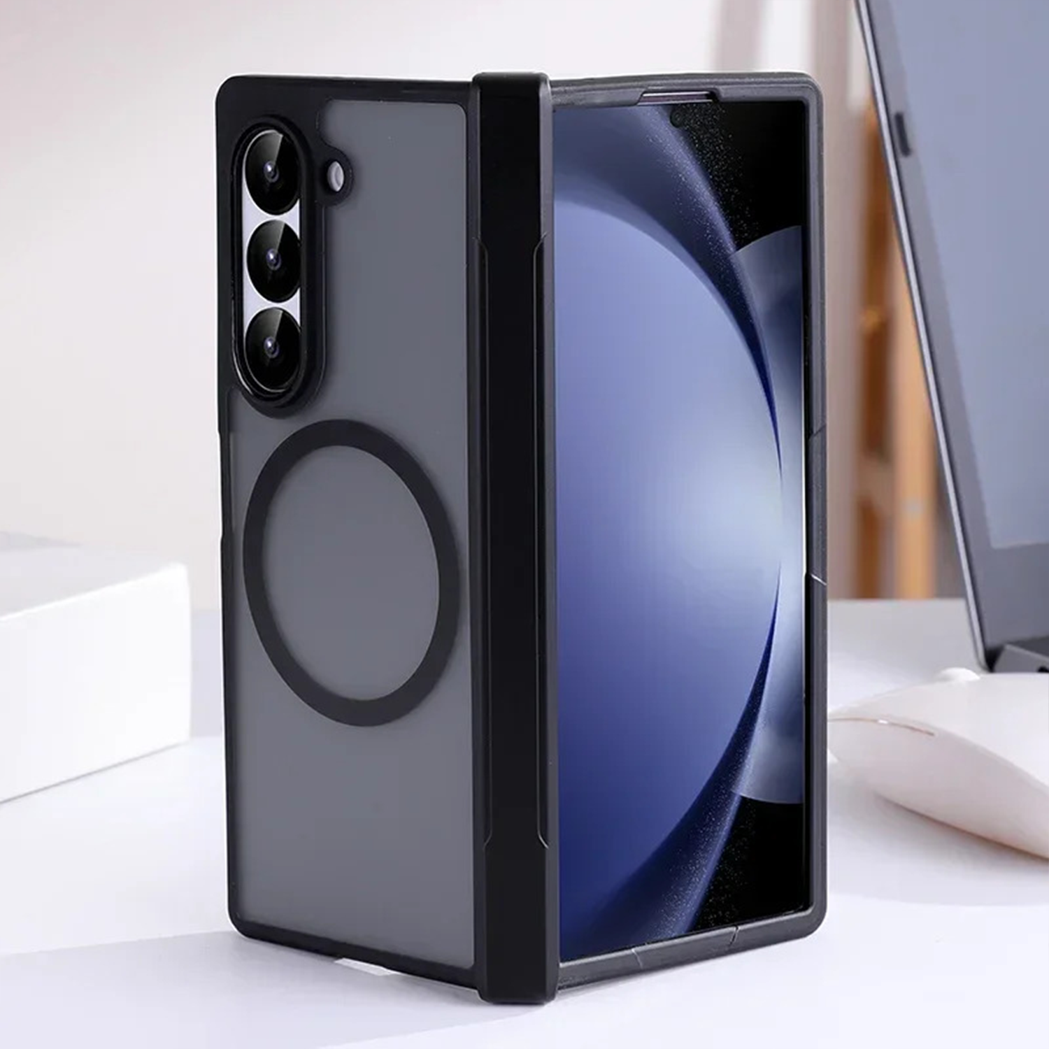 Clear MagSafe Z Fold7 Case - Wireless Charging Z Fold 7 Slim Build Cover