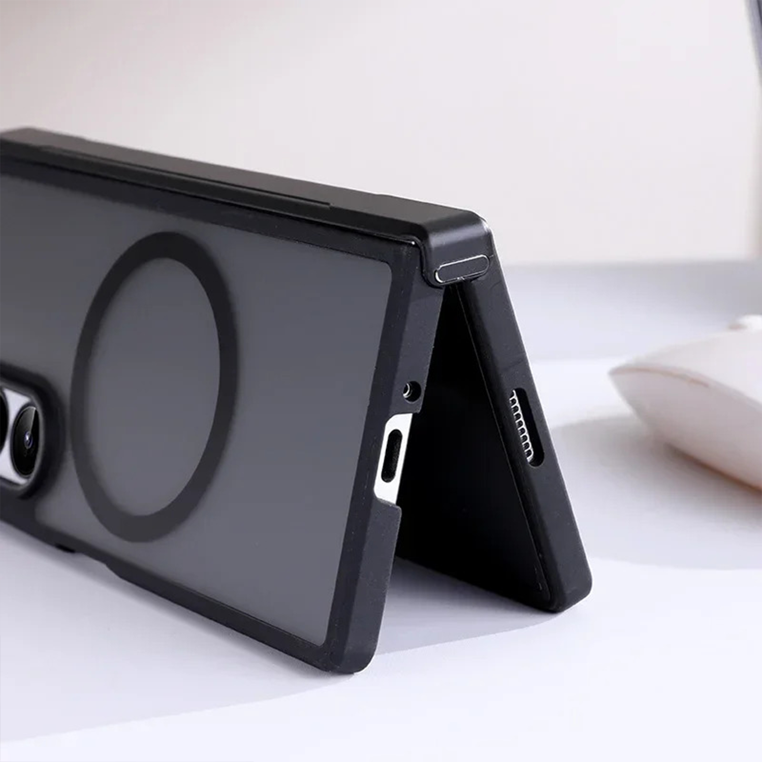 Clear MagSafe Z Fold7 Case - Wireless Charging Z Fold 7 Slim Build Cover