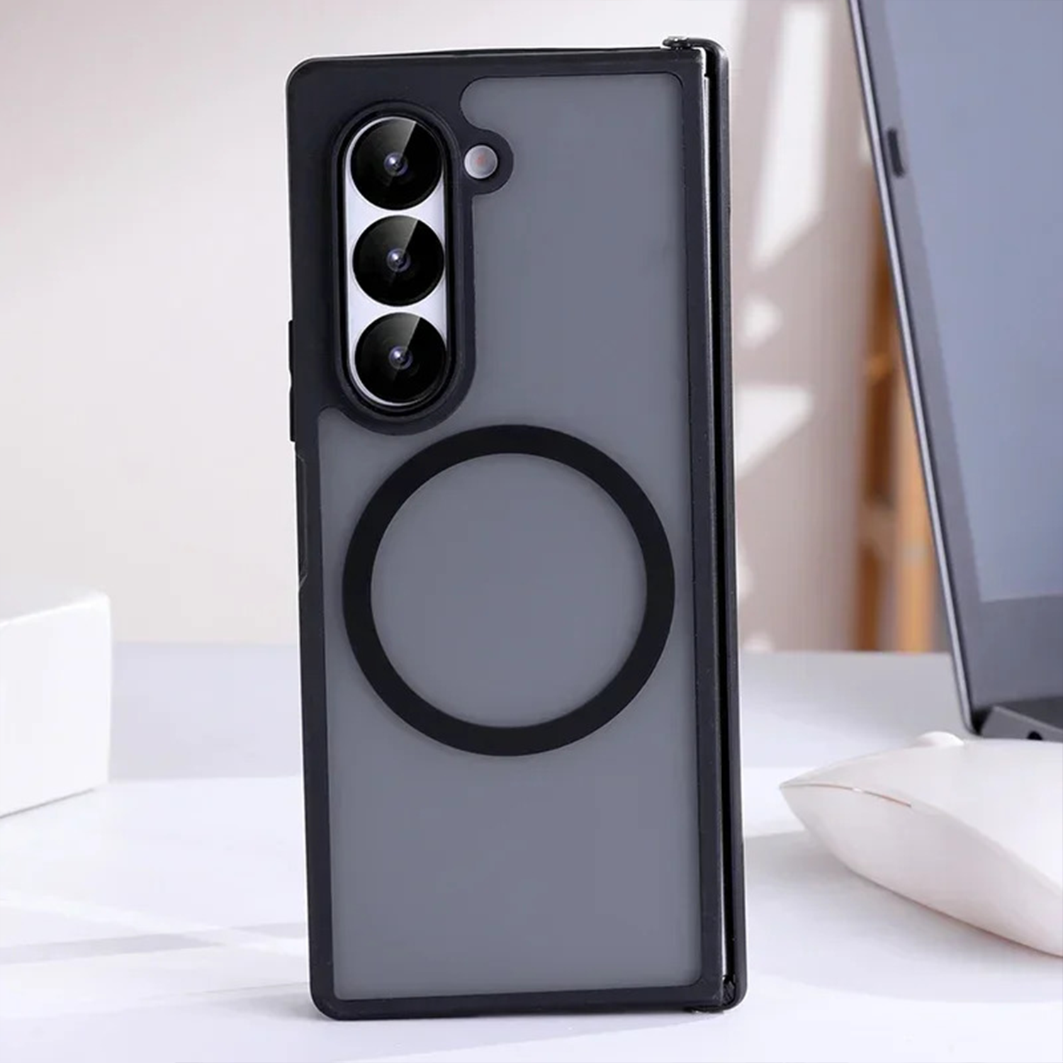 Clear MagSafe Z Fold7 Case - Wireless Charging Z Fold 7 Slim Build Cover