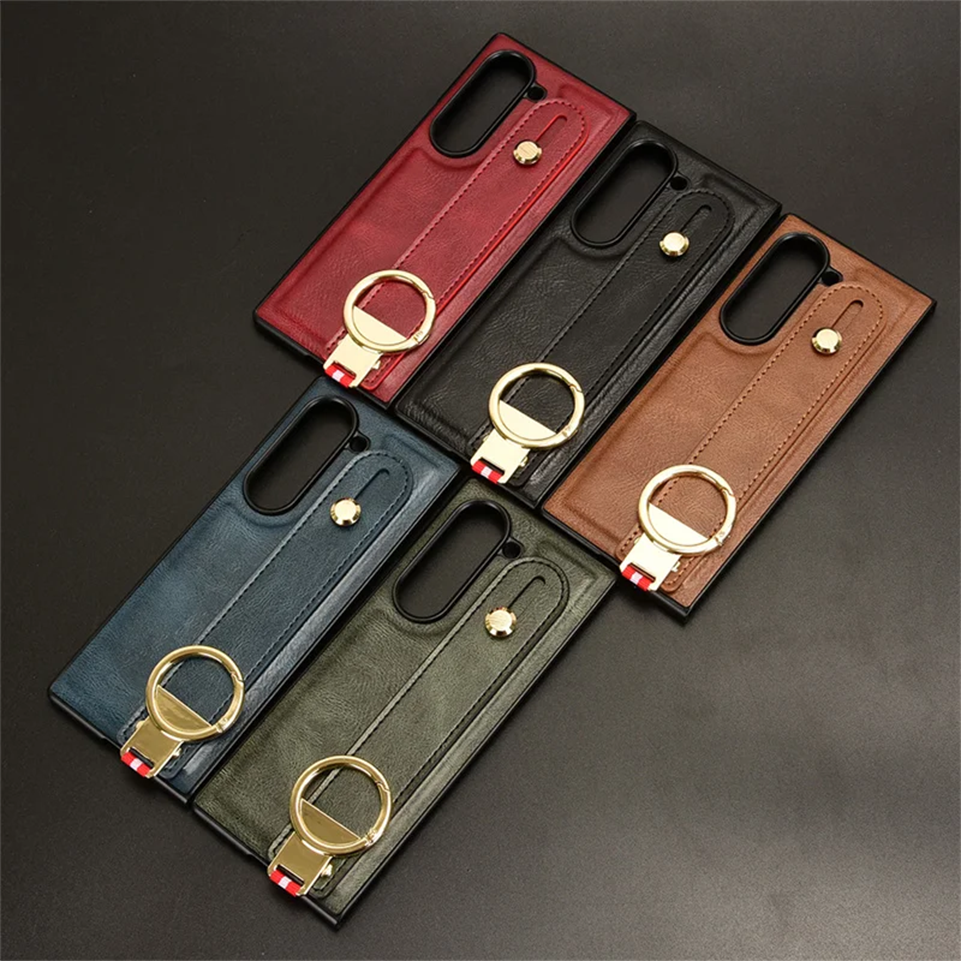 Lanyard Leather Z Fold6 Case - LAMKARI