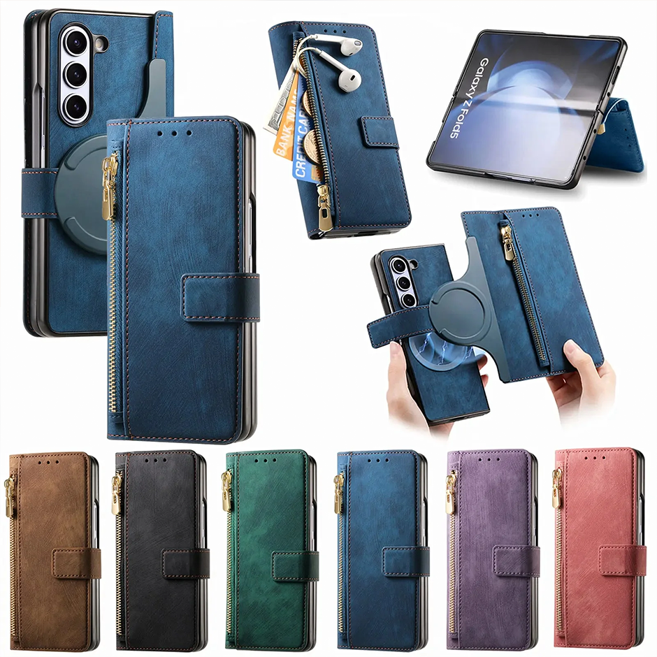 Magnetic Wallet Z Fold6 Case - LAMKARI